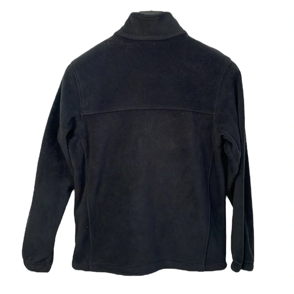 Columbia Size Large front zip‎ long sleeve grey fleece jacket.